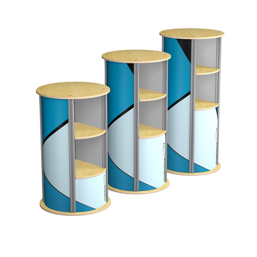 2-Up Medium Circle Twist Pedestal