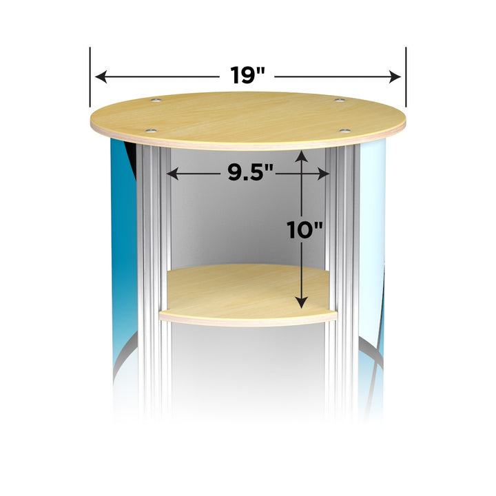 2-Up Medium Circle Twist Pedestal