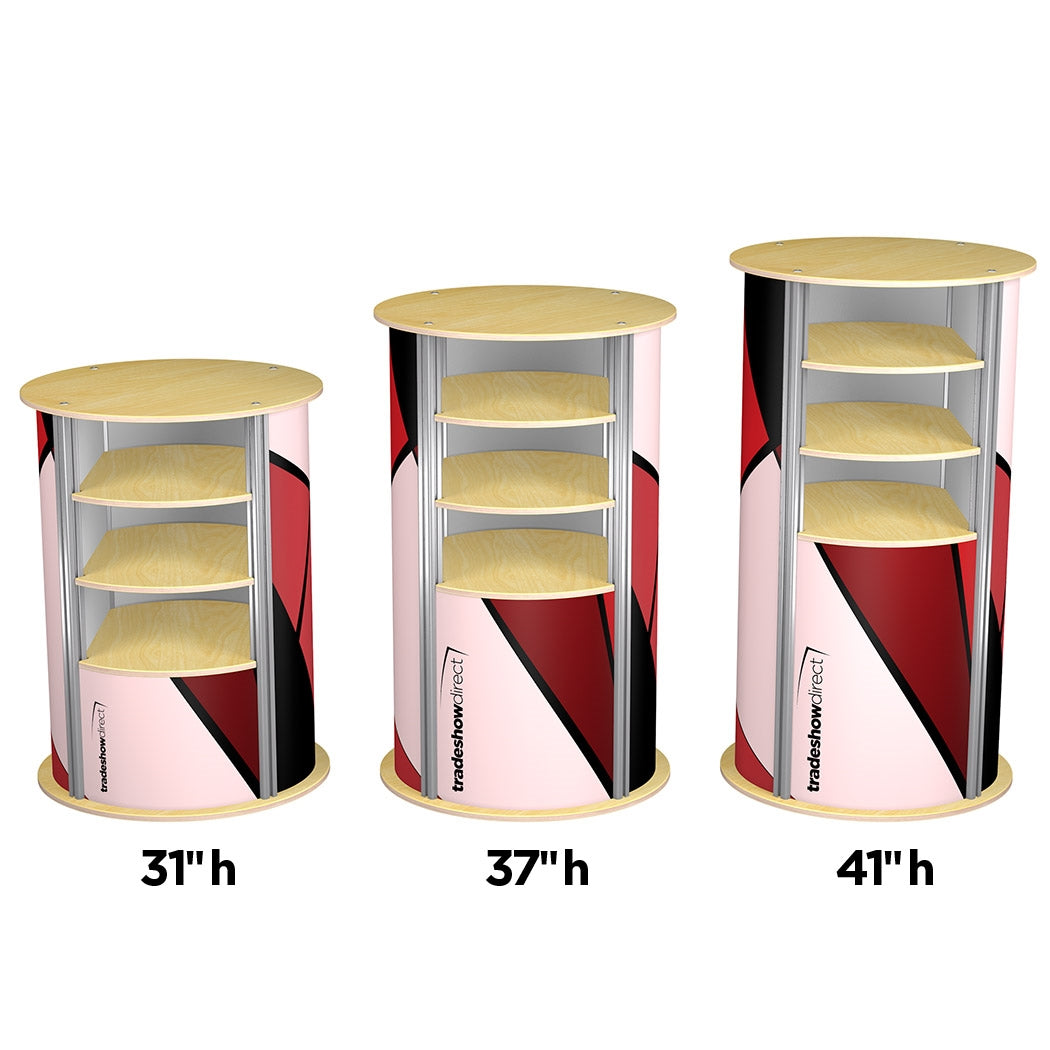 3-Up Large Circle Twist Pedestal