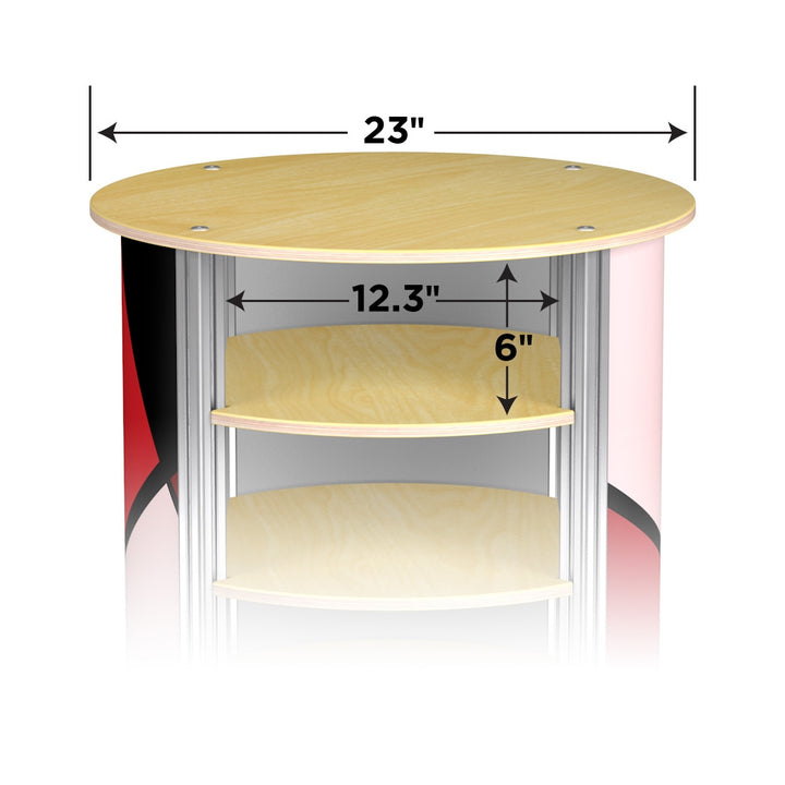 3-Up Large Circle Twist Pedestal