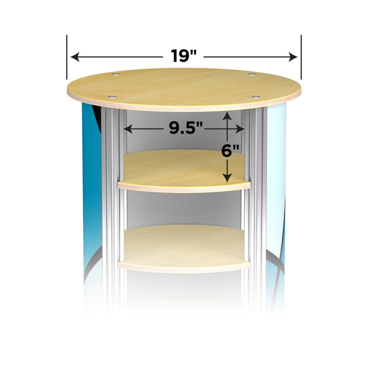 3-Up Medium Circle Twist Pedestal