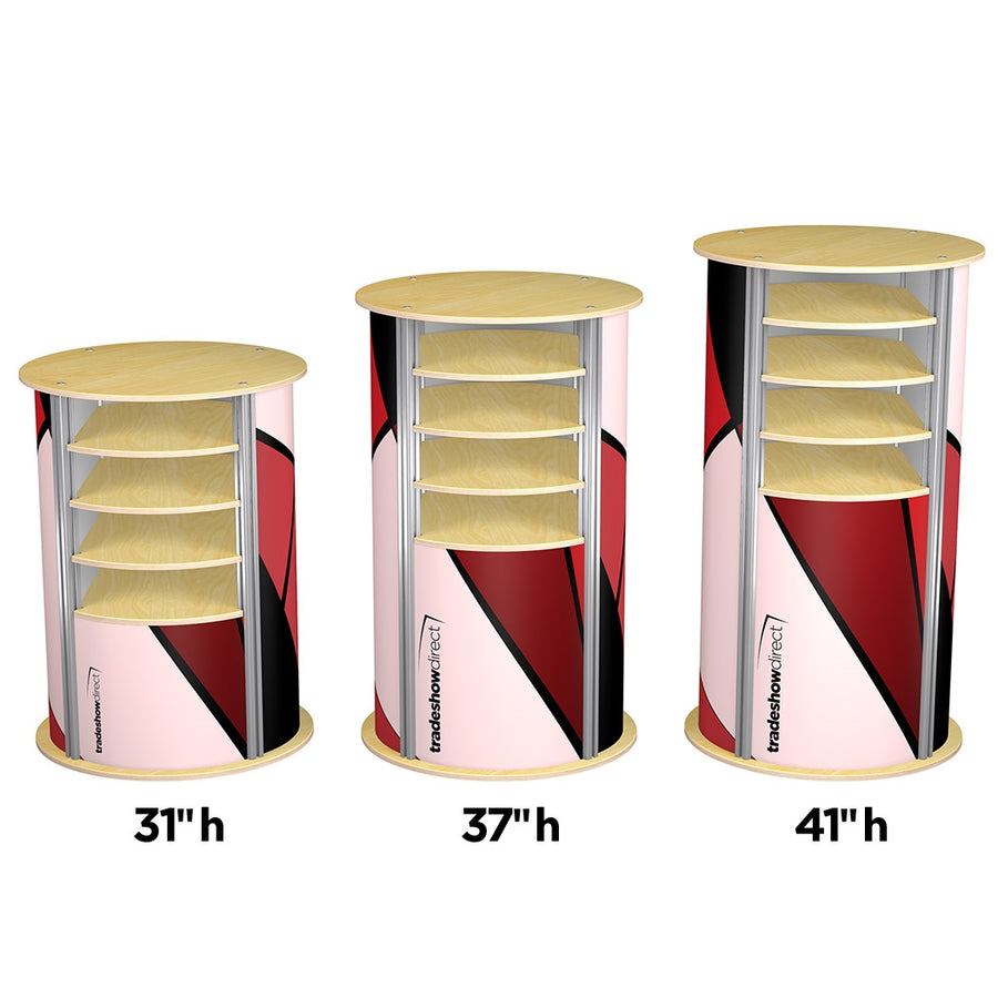 4-Up Large Circle Twist Pedestal