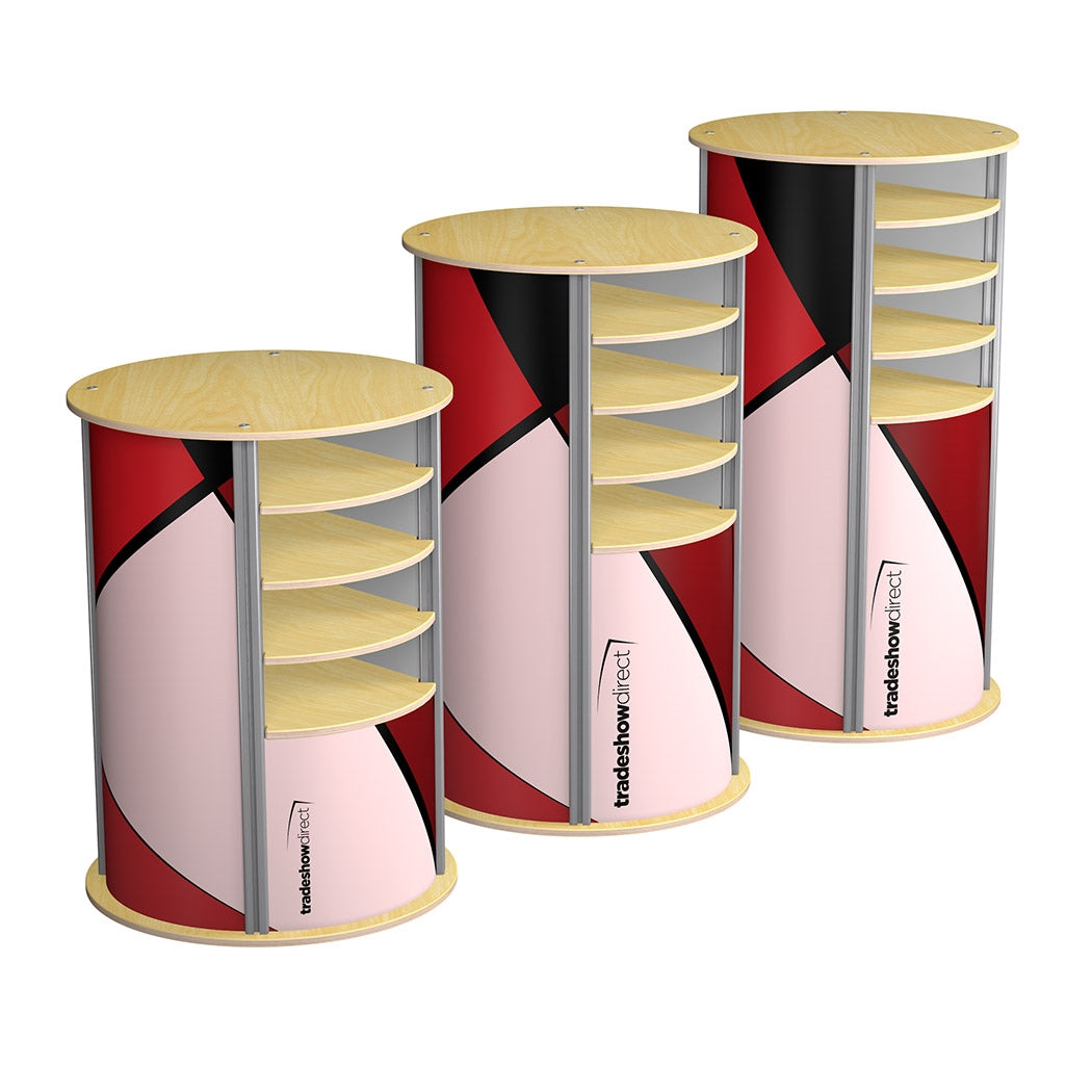 4-Up Large Circle Twist Pedestal