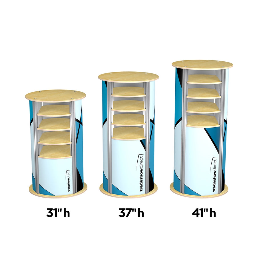 4-Up Medium Circle Twist Pedestal