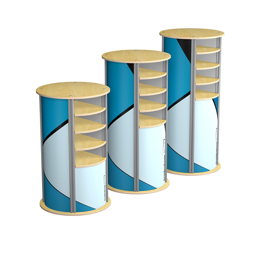 4-Up Medium Circle Twist Pedestal