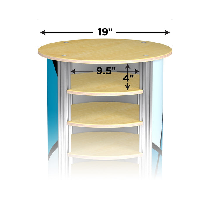 4-Up Medium Circle Twist Pedestal