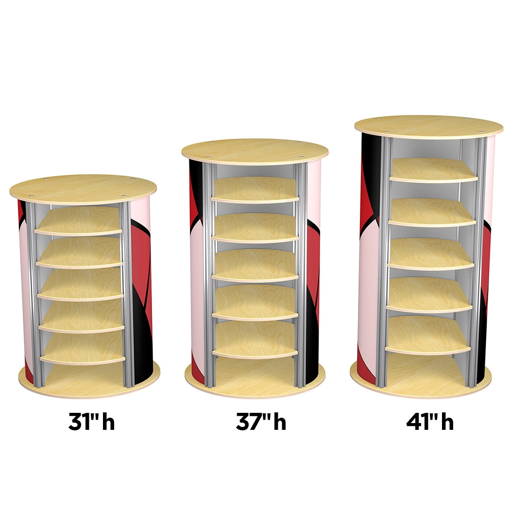 5-Up Large Circle Twist Pedestal